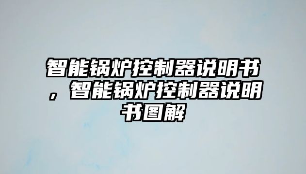 智能鍋爐控制器說明書，智能鍋爐控制器說明書圖解