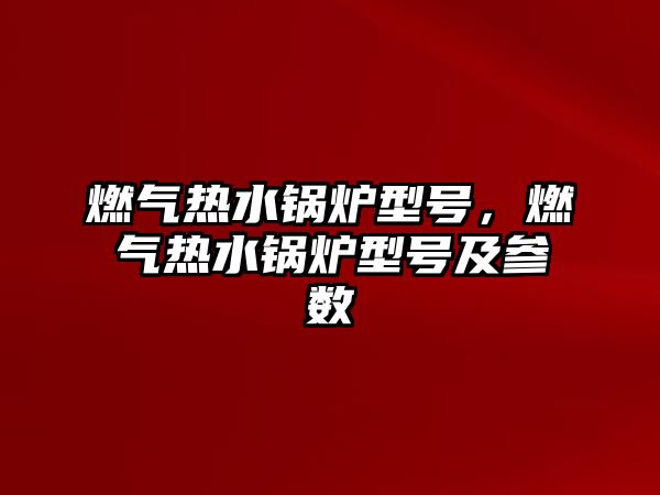 燃氣熱水鍋爐型號，燃氣熱水鍋爐型號及參數