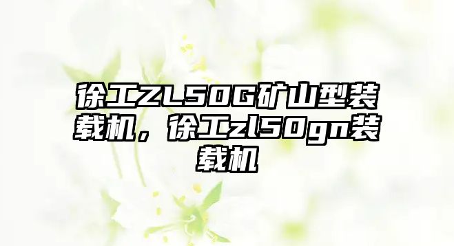 徐工ZL50G礦山型裝載機，徐工zl50gn裝載機