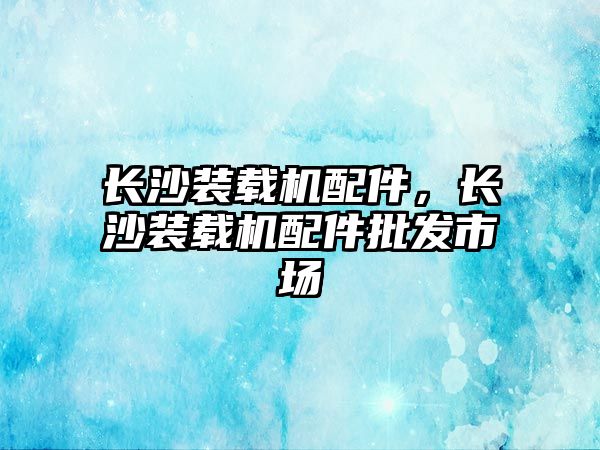 長沙裝載機配件，長沙裝載機配件批發(fā)市場