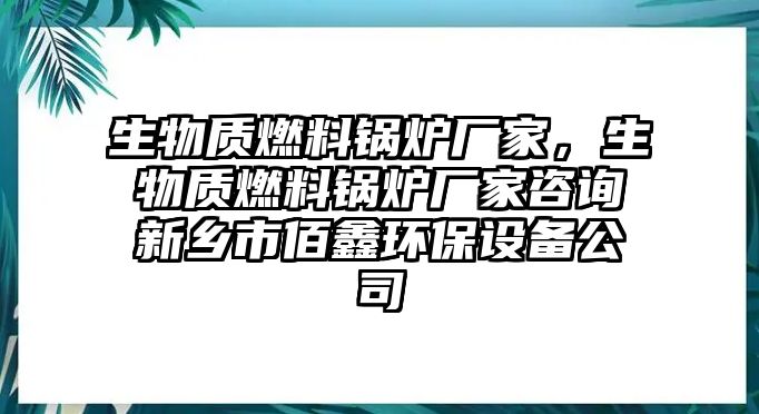 生物質燃料鍋爐廠家，生物質燃料鍋爐廠家咨詢新鄉市佰鑫環保設備公司