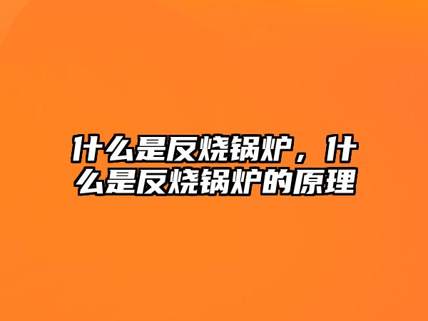 什么是反燒鍋爐，什么是反燒鍋爐的原理