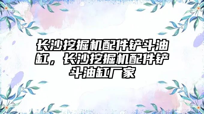 長沙挖掘機配件鏟斗油缸，長沙挖掘機配件鏟斗油缸廠家