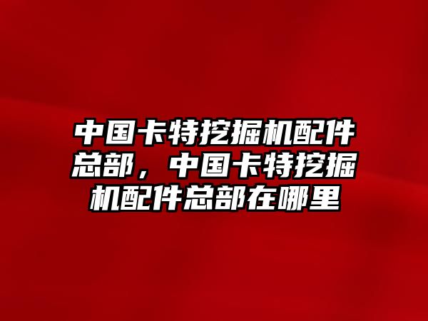 中國卡特挖掘機(jī)配件總部，中國卡特挖掘機(jī)配件總部在哪里