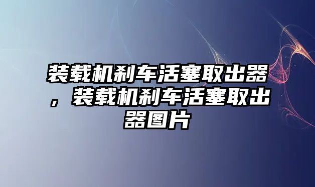 裝載機剎車活塞取出器，裝載機剎車活塞取出器圖片