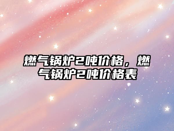 燃?xì)忮仩t2噸價(jià)格，燃?xì)忮仩t2噸價(jià)格表