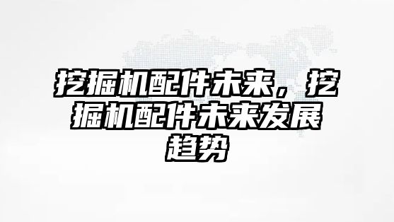 挖掘機配件未來，挖掘機配件未來發(fā)展趨勢