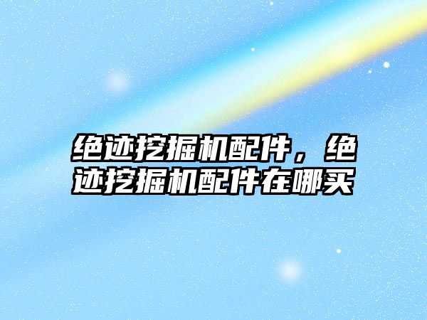 絕跡挖掘機配件，絕跡挖掘機配件在哪買