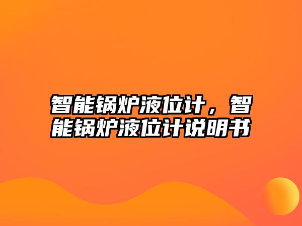 智能鍋爐液位計，智能鍋爐液位計說明書