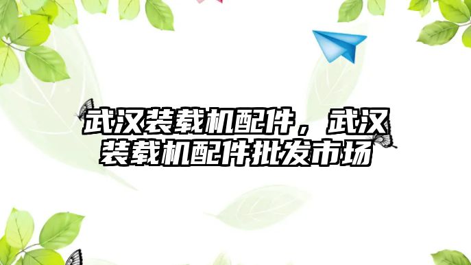 武漢裝載機配件，武漢裝載機配件批發市場