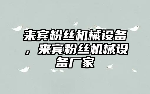 來賓粉絲機械設備，來賓粉絲機械設備廠家