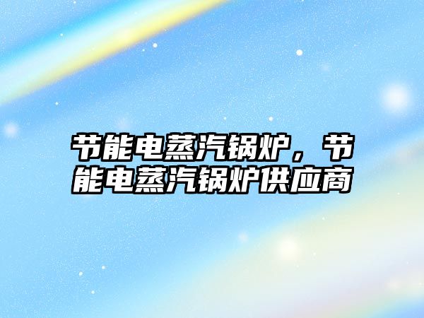 節能電蒸汽鍋爐，節能電蒸汽鍋爐供應商