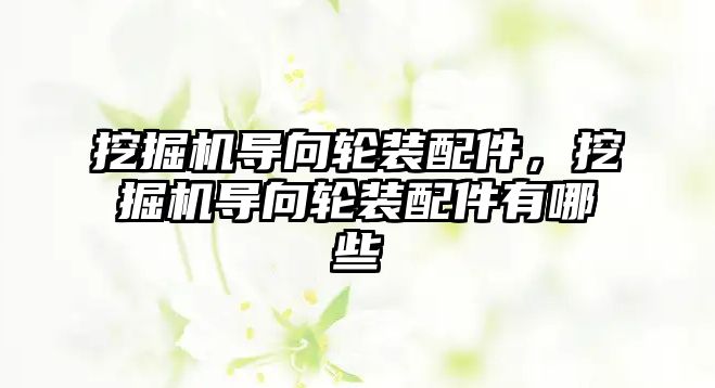 挖掘機導向輪裝配件，挖掘機導向輪裝配件有哪些