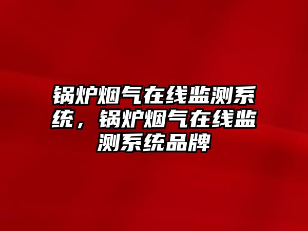 鍋爐煙氣在線監測系統，鍋爐煙氣在線監測系統品牌