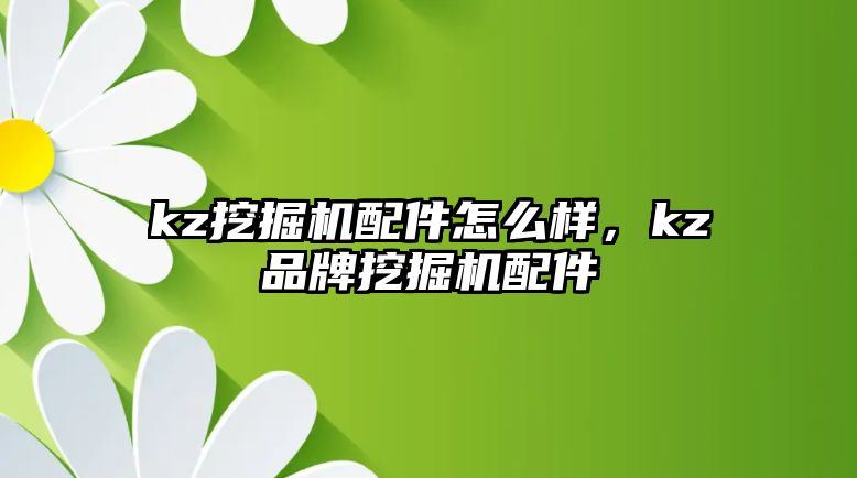 kz挖掘機配件怎么樣，kz品牌挖掘機配件