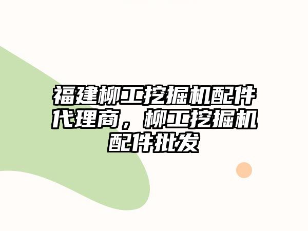 福建柳工挖掘機配件代理商，柳工挖掘機配件批發