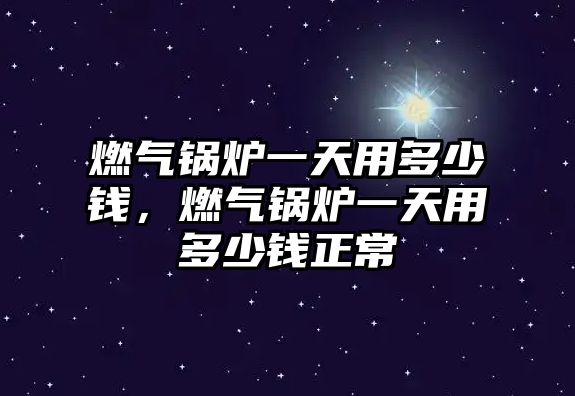 燃氣鍋爐一天用多少錢，燃氣鍋爐一天用多少錢正常