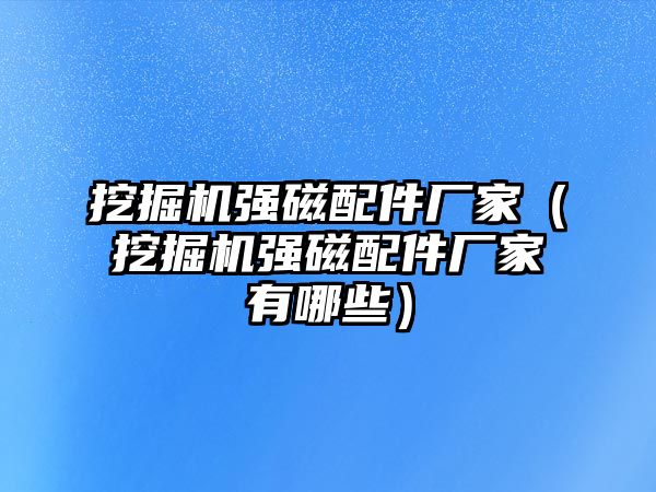 挖掘機(jī)強(qiáng)磁配件廠家（挖掘機(jī)強(qiáng)磁配件廠家有哪些）