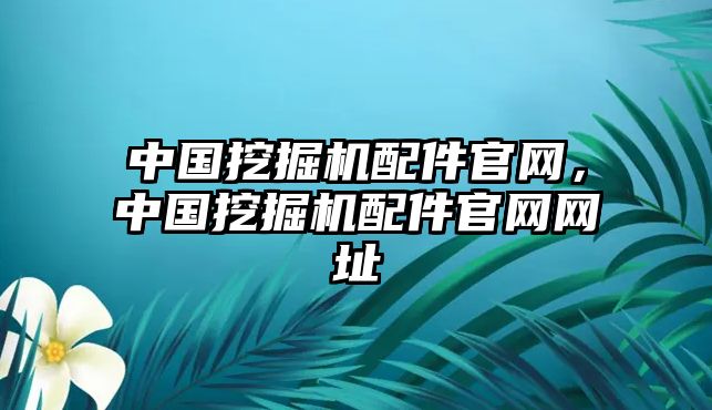 中國挖掘機配件官網，中國挖掘機配件官網網址