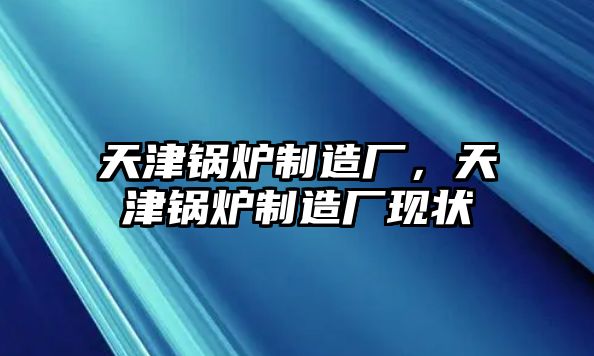 天津鍋爐制造廠，天津鍋爐制造廠現狀