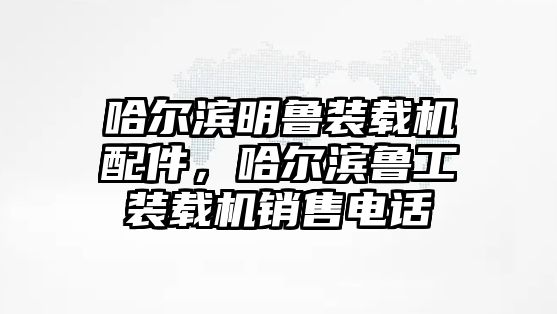 哈爾濱明魯裝載機配件，哈爾濱魯工裝載機銷售電話