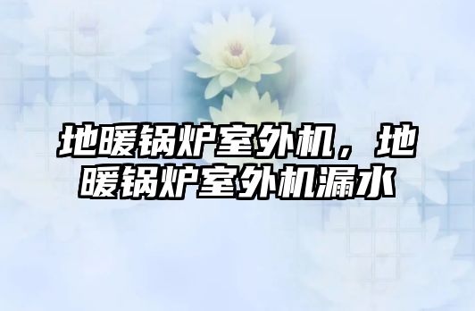 地暖鍋爐室外機，地暖鍋爐室外機漏水