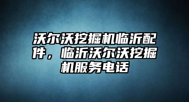 沃爾沃挖掘機臨沂配件，臨沂沃爾沃挖掘機服務電話