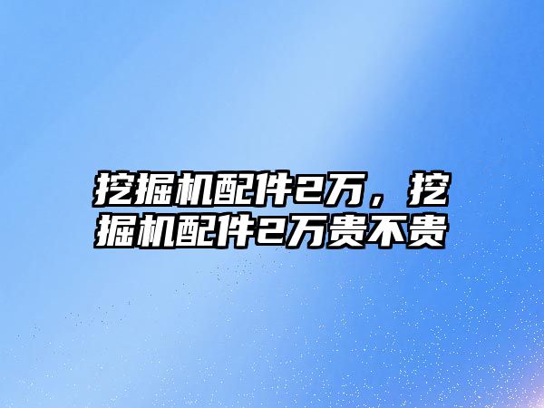 挖掘機(jī)配件2萬，挖掘機(jī)配件2萬貴不貴