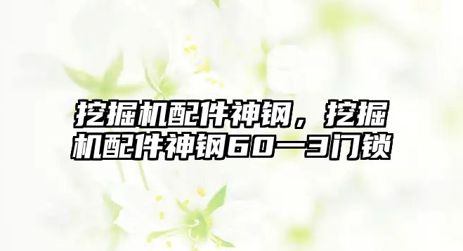 挖掘機配件神鋼，挖掘機配件神鋼60一3門鎖