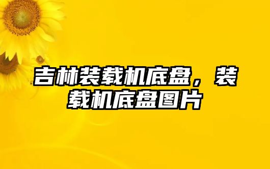 吉林裝載機底盤，裝載機底盤圖片