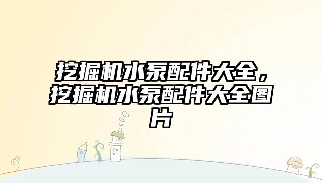 挖掘機水泵配件大全，挖掘機水泵配件大全圖片