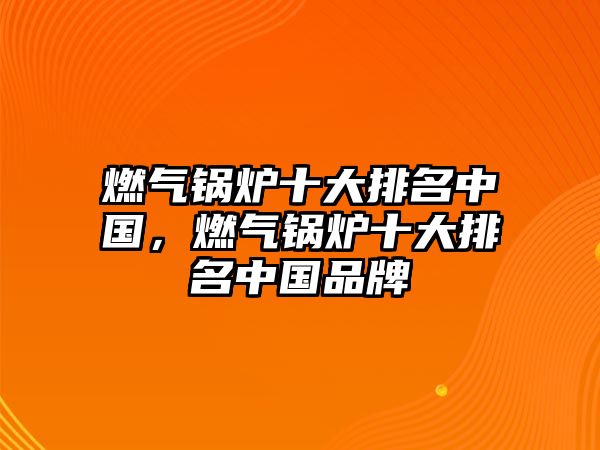 燃?xì)忮仩t十大排名中國，燃?xì)忮仩t十大排名中國品牌