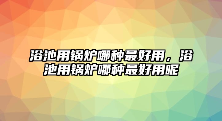 浴池用鍋爐哪種最好用，浴池用鍋爐哪種最好用呢