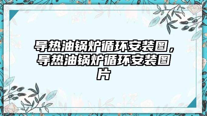 導熱油鍋爐循環安裝圖，導熱油鍋爐循環安裝圖片