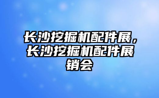 長(zhǎng)沙挖掘機(jī)配件展，長(zhǎng)沙挖掘機(jī)配件展銷會(huì)