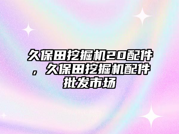 久保田挖掘機20配件，久保田挖掘機配件批發(fā)市場