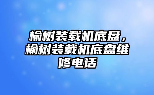 榆樹裝載機底盤，榆樹裝載機底盤維修電話