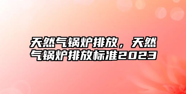 天然氣鍋爐排放，天然氣鍋爐排放標準2023