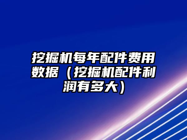 挖掘機每年配件費用數據（挖掘機配件利潤有多大）