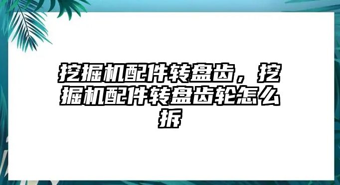 挖掘機配件轉盤齒，挖掘機配件轉盤齒輪怎么拆