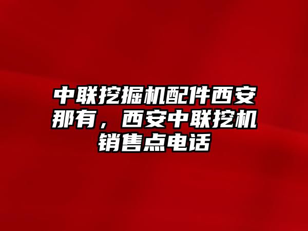 中聯(lián)挖掘機配件西安那有，西安中聯(lián)挖機銷售點電話