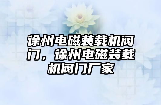 徐州電磁裝載機閥門，徐州電磁裝載機閥門廠家