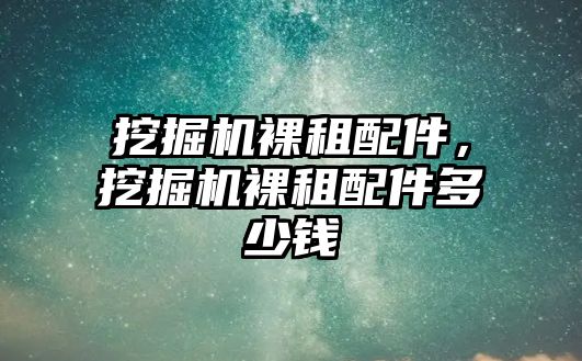 挖掘機裸租配件，挖掘機裸租配件多少錢