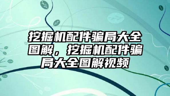 挖掘機(jī)配件騙局大全圖解，挖掘機(jī)配件騙局大全圖解視頻