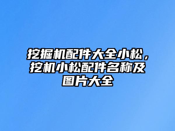 挖掘機配件大全小松，挖機小松配件名稱及圖片大全