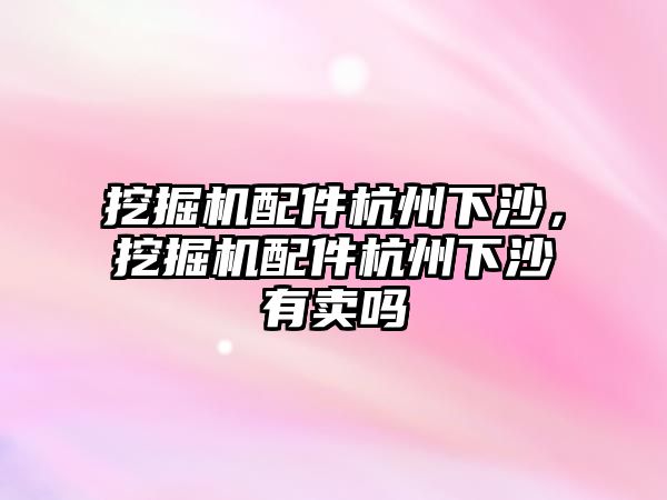 挖掘機配件杭州下沙，挖掘機配件杭州下沙有賣嗎