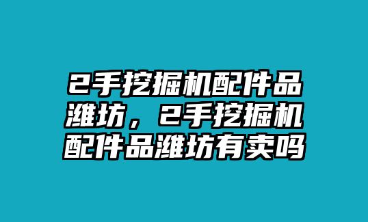 2手挖掘機配件品濰坊，2手挖掘機配件品濰坊有賣嗎