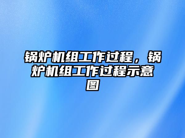 鍋爐機(jī)組工作過(guò)程，鍋爐機(jī)組工作過(guò)程示意圖