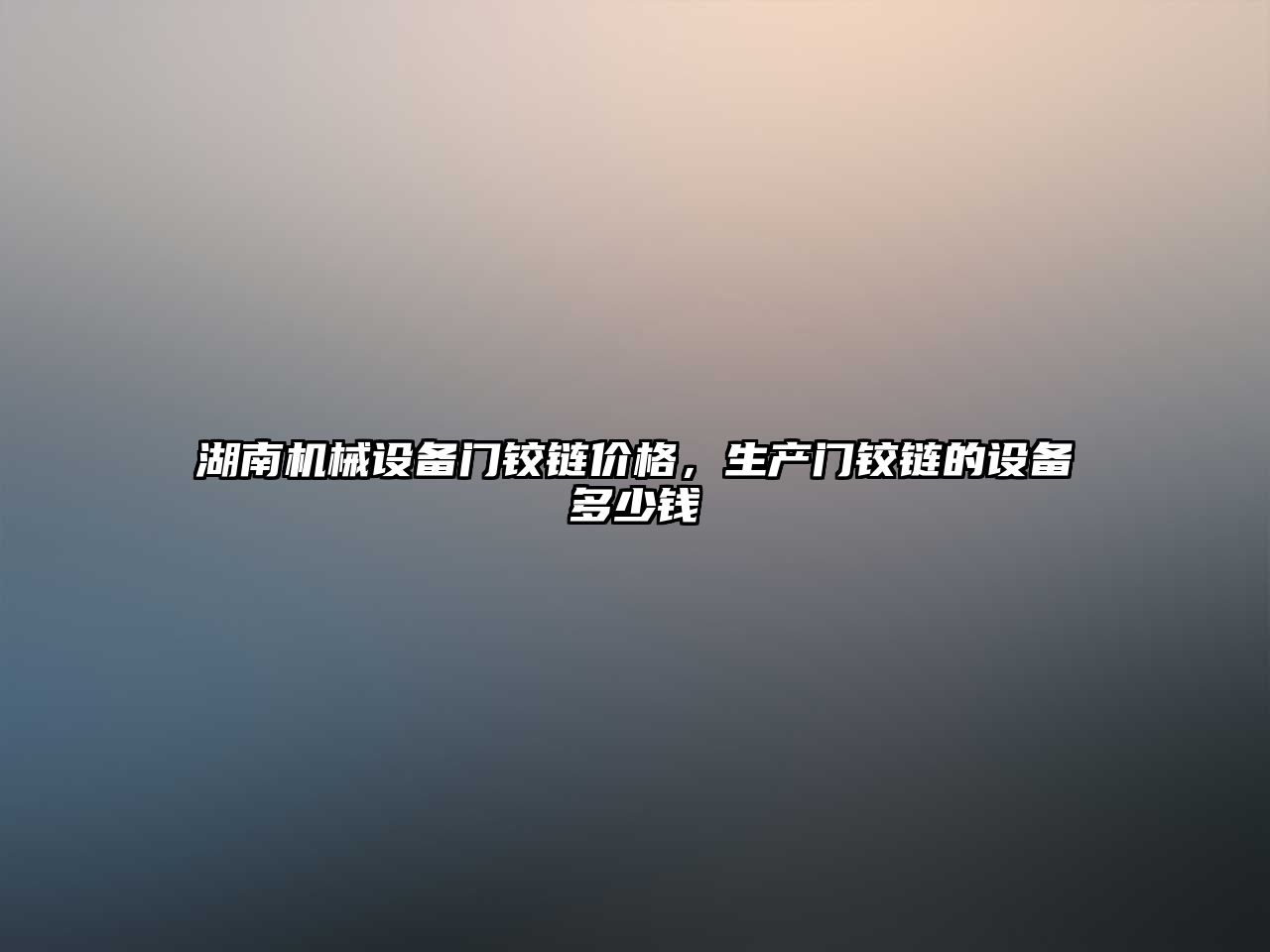 湖南機械設備門鉸鏈價格，生產門鉸鏈的設備多少錢