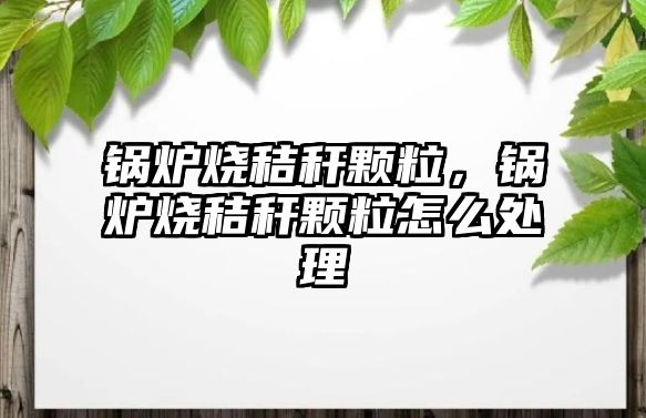 鍋爐燒秸稈顆粒，鍋爐燒秸稈顆粒怎么處理